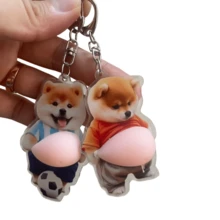 Bộ 2 móc khóa hình chó Corgi 3D, đồ chơi treo trang trí đa năng ngộ nghĩnh. - Nhiều màu - Xem 8