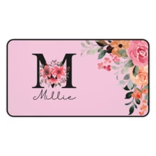 1 pièce Tapis de bureau personnalisé en PU antidérapant et durable avec texte personnalisé. Peut être utilisé comme tapis de souris, sous-main, protège-bureau. Protège votre bureau contre les rayures, les taches, les déversements, la chaleur et l'usure. Convient pour la souris, le bureau, le bureau, la maison, l'ordinateur portable - Multicolore - Voir 3