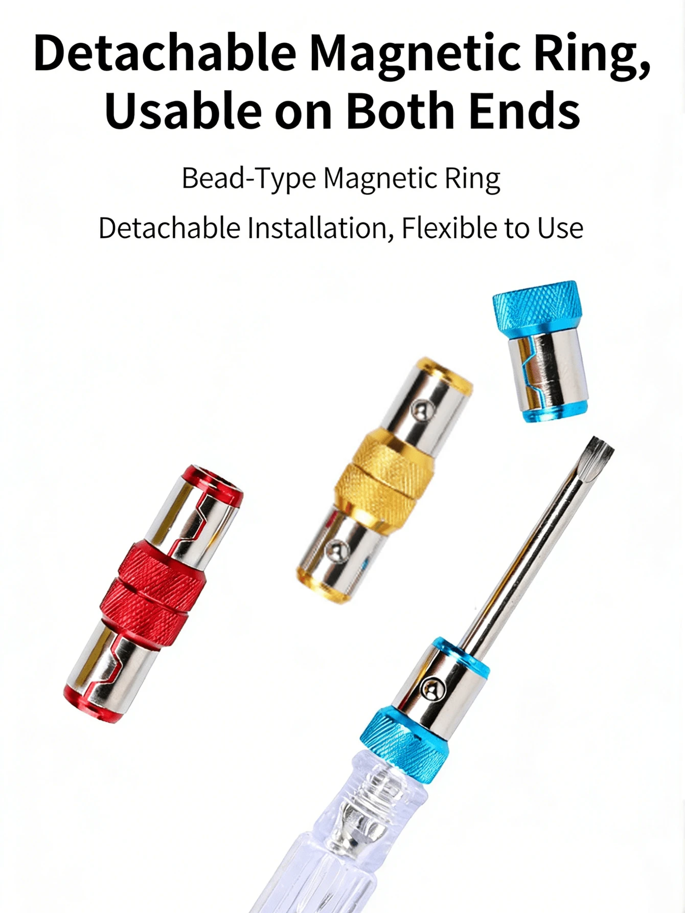 Bộ 1/3/6 mũi vít từ tính đa năng, vít kim loại từ tính, tua vít lục giác có thể tháo rời, phù hợp với máy khoan điện, kích thước 1/4 inch/6.35mm, phù hợp với nhiều loại đầu tua vít, mũi khoan mở rộng. - A - Xem 1