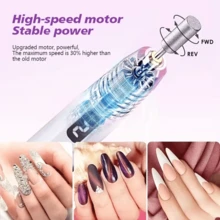 Upgrade Portable 2-In-1 Electric Nail Drill & UV Nail Lamp, Durable 3+ Years Service Life For Professional Manicure & Pedicure - Nhiều màu - Xem 7