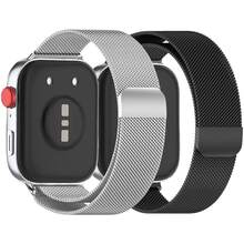 2条米兰磁吸表带,适用于华为Watch Fit 4 Pro/Fit 4/Fit 3,可调节替换表带,高品质不锈钢升级版,适合日常工作、户外活动、商务聚会等场合,多功能腕带,时尚现代手表升级配件表带 - 銀色+黑色 - 查看 7