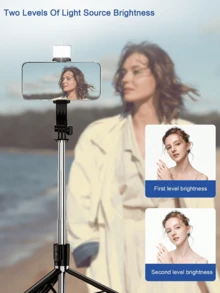 1 buah Tongkat Selfie yang Dapat Diperpanjang dengan Dudukan Ponsel, Tripod Ponsel Pintar Rotasi 360° dengan Remote Nirkabel, Cocok untuk iPhone/Ponsel Android, Penting untuk Perjalanan, Aktivitas Luar Ruangan, Siaran Langsung, Perekaman Video Stabil - Bagian B - View 7