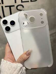 Luxury Frosted Transparent Shockproof Case, For IPhone 17 Pro Max, 17 Pro, 17, 16 Pro Max, 15, 14, 13, 12 Pro Max, 11, Anti-Fall Back Cover - Clear - View 5
