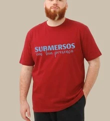 Christian T-Shirt "Submerged In Your Presence" Cotton Church Gospel Evangelical Catholic Clothing Unisex Stylish Tumbler God Jesus - 紅色 - 查看 5