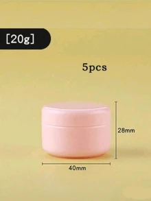 5/10 Hũ kem màu hồng, chai đựng kem mỹ phẩm bằng thủy tinh rỗng có thể tái sử dụng, hộp đựng mỹ phẩm rỗng, lọ đựng mẫu mỹ phẩm, có lớp lót, thích hợp đựng kem dưỡng ẩm, phấn mắt và sữa dưỡng thể trang điểm. - Nhiều màu - Xem 12