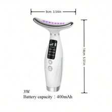 3 Modes 7 Lighting Positions Neck Massager, Rechargeable 400mAh Battery, Vibration & Heating Massage, Skincare Beauty Device, Ideal Gift For Women - Multicolor - View 6