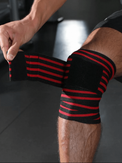 1 pieza Rodillera deportiva de fitness, soporte de rodilla de compresión envolvente, equipo deportivo de protección de rodilla, almohadilla de rodilla con cierre de gancho y bucle, adecuada para deportes, fitness, levantamiento de pesas, entrenamiento de competición, unisex, almohadilla de rodilla deportiva profesional