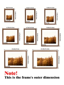 1 khung ảnh gỗ hai mặt, đen trắng, kích thước 3x3.5/4x4/4x6/5x7/6x6/6x8/8x8/8x10 inch/A4, khung gỗ cổ điển với mặt kính acrylic dày độ phân giải cao, khung để bàn độc lập, thích hợp để đựng ảnh, mẫu cây cảnh, trang trí bàn làm việc. - Nhiều màu - Xem 6