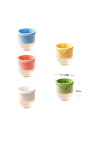 Khuôn làm đá viên silicon cỡ lớn 5.5*5CM, khay nhấn nút tiện dụng cho rượu whisky, tiệc tùng, giải trí, bãi biển, dễ dàng mang theo. - Nhiều màu - Xem 8