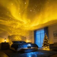 RGB Atmosphere Lamp With Remote Control, LED Northern Lights Projector For Room Holiday Decoration - Multi-color light - View 8