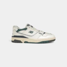 New Balance 550 New Spruce Mini Logo - White - View 2