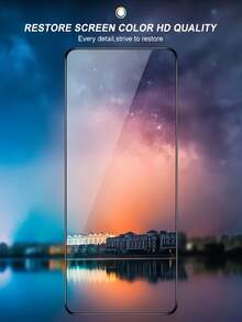 2片装高清钢化玻璃屏幕保护膜，防爆防刮，兼容三星Galaxy S26 S25 S24 A56 A36 A16 A26/Note 14 13 Pro 4G 5G、Poco 17系列，9H硬度，无气泡，自粘式，易于安装，手机屏幕保护膜 - 無色 - 查看 9