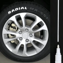 1pc Car Tire Paint Marker Pen, Car Modification Paint Pen, Tire Graffiti Pen, Oil-Based Repair Paint Pen, 1 Tire Repair Paint Waterproof Marker Pen, Painting Brush, Essential For Back To School Season, And Essential For Car Enthusiasts. - Multicolor - View 3