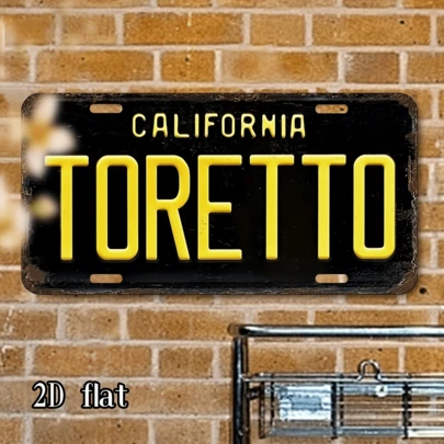 Biển hiệu kim loại phẳng 2D - Phong cách cổ điển California Torrey, kích thước 6x12 inch - Chống thấm nước và bụi, in 2D độ phân giải cao, thích hợp để trang trí tường trong nhà, văn phòng và quán bar.