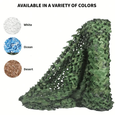 Premium Camouflage Netting: Bulk Roll For Camping, Sunshade, Party Decorations, And Concealment - Versatile Woodland Camo Net For Outdoor Sports Enthusiasts, Party Decorations Halloween