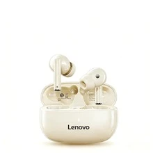 Tai nghe Bluetooth không dây Lenovo TA210 - Thời lượng pin siêu dài, Tai nghe thể thao nhét tai, Khử tiếng ồn chủ động ENC, Giảm tiếng ồn cuộc gọi thông minh với bốn micrô, Màu trắng/Trắng ánh trăng, Đen - Thiết kế quà tặng - đá mặt trăng màu trắng - Xem 1