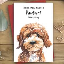 1Pc Funny Dog Birthday Card, Poor Dog Design, "Wishing You A PAwSoMt Birthday", Suitable For Pet Enthusiasts Birthday Gift, Fun Birthday Gift, Different Birthday Decorations, High Quality - View 6