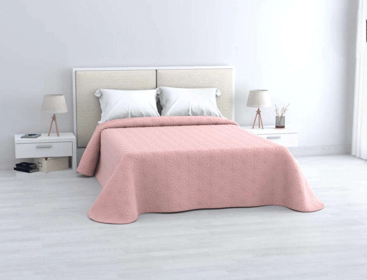 Quilted Bedspread + 2 Pillowcases, Printed For Spring, Summer, Autumn And Winter. 100% Microfiber, 150 X 150 Cm. - Design-1 - View 1