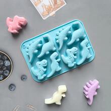 1pc Random Color Creative Big Dinosaur Shaped Silicone Mold, 3D Dessert Mold Suitable For Baking Mousse Cake, Truffles, Pudding, Jelly, Cheesecake - View 6