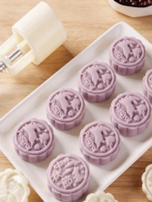 6pcs Flower Shaped Baking Mold Set, Including 1 Piping Bag And 5 Flower Molds, Cake Making DIY Baking Tools, Cookie Cutters, Kitchen Baking Accessories, Small Kitchen Tools, Perfect Baking Supplies - Multicolor - View 6