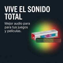 Barra de Sonido Inalámbrica para TV y Escritorio con Luces RGB, Sonido Estéreo y Bluetooth 5.0 (8W) - Blanco - Ver 5