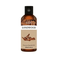 LZJV 100毫升/30毫升檀香精油 - 檀香香氛，适用于蜡烛制作、家用香薰机，持久留香 | 香氛精油 | 浓郁温暖的香气 | 节日礼物、皮革护理、车载空气清新剂 - 檀木 - 查看 11