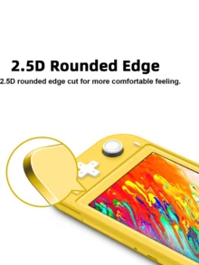 1-5片装钢化玻璃屏幕保护膜，适用于Switch Lite，透明高清，清晰防刮，防指纹，无气泡，完美适配2019款Switch Lite。 - 查看 7
