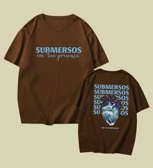 Christian T-Shirt "Submerged In Your Presence" Cotton Church Gospel Evangelical Catholic Clothing Unisex Stylish Tumbler God Jesus - 鏽棕色 - 查看 2