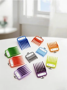 2pcs/Set: Universal Hair Clipper Guide Comb, Hair Clipper Accessories, Professional Trimmer Attachments, Guide Comb, Replacement Guide Comb Set - Multicolor - View 7