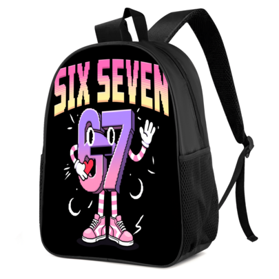 Mochila de moda, adecuada para niños y niñas - Mochila diaria ligera, correas ajustables, 15 pulgadas, diseño de impresión de dibujos animados, cierre con cremallera, adecuada para la escuela, camping, viajes