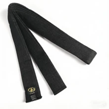 5cm Wide Black Belt, High Quality Taekwondo Black Belt For Instructor - Black - View 8