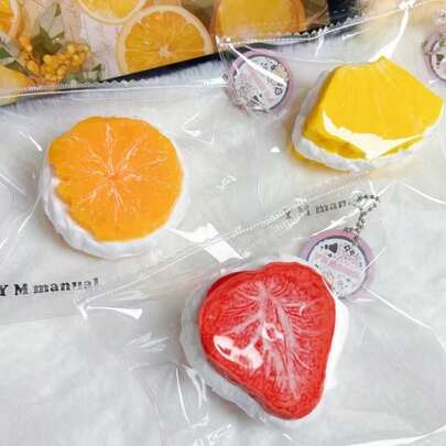 1pc 2026 New Silicone Fruit Squeeze Toy, Soft Cream Texture Stress Relief Toy, Creative Gift For Birthday, Holiday, Couple, Christmas, Gamer