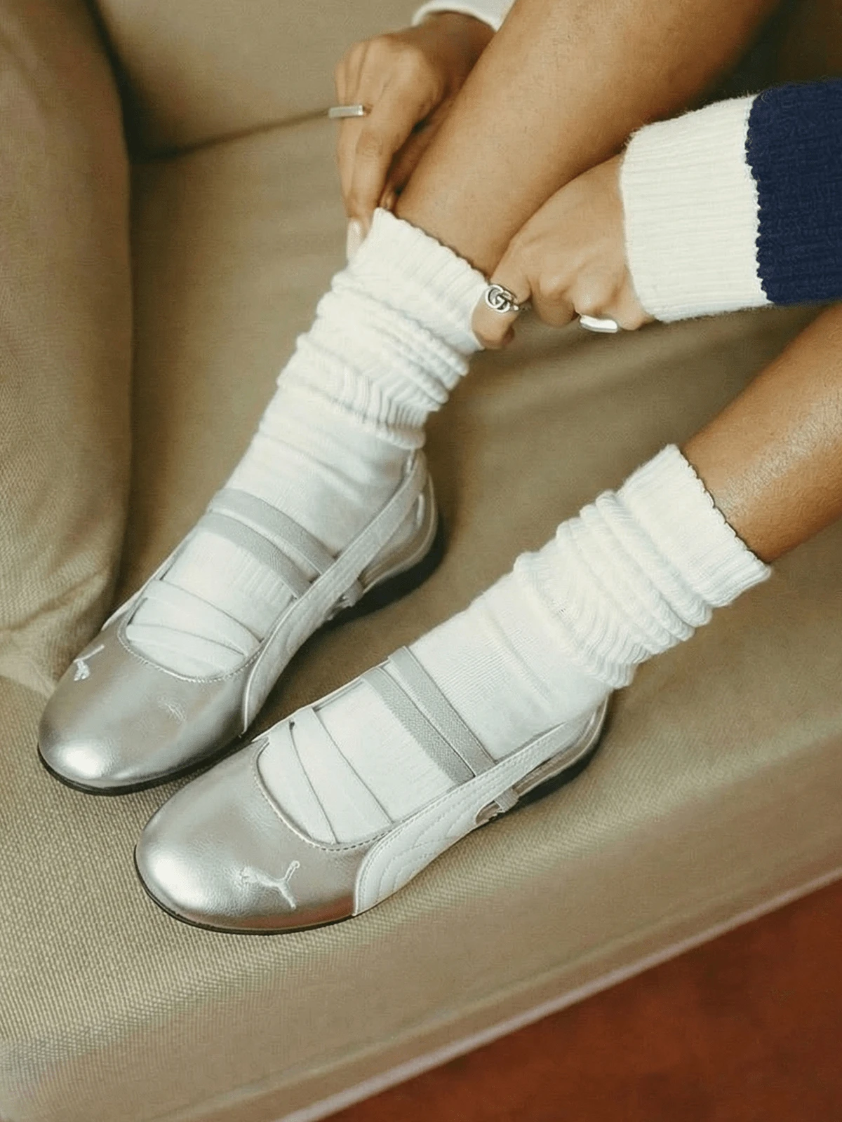 Puma Speedcat Ballet Silver（女款） - 銀 - 查看 1