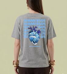Christian T-Shirt "Submerged In Your Presence" Cotton Church Gospel Evangelical Catholic Clothing Unisex Stylish Tumbler God Jesus - 灰色 - 查看 4