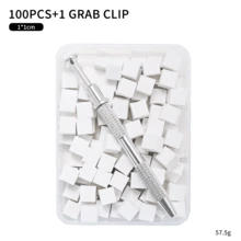 100件套美甲海绵套装，含取粉笔，适用于DIY美甲凝胶、指甲油、亮片粉等美甲配件及工具 - 杏色 - 查看 7