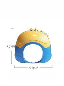 1个婴儿硅胶洗发帽，防水护耳，可调节儿童洗澡帽，洗头防护罩，防止水进入，婴儿洗澡配件 - 彩色 - 查看 7