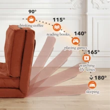 Colchón de sofá cama - Naranja - Ver 2