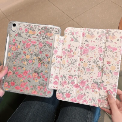 适用于 Redmi Pad SE 11 英寸平板电脑的保护套，11 英寸，全方位防震，磁吸式闭合，三折式设计，支持智能休眠/唤醒功能，高透明亚克力背板带笔槽，全方位防震防摔，也适用于 Redmi Pad SE 11 英寸（2023 款），兼容华为 MatePad SE 11 英寸平板电脑，MatePad 系列保护套，兼容 MatePad 11.5S（2026 款）/MatePad 11.5 英寸（2025 款）平板电脑。