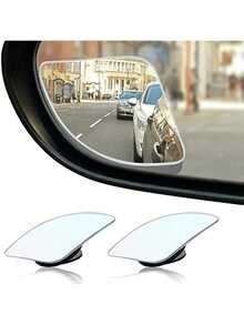 2 buah Kaca Spion Titik Buta Berbentuk Hati, Kaca Spion Titik Buta Cembung Sudut Lebar 360° Berbentuk Hati Tanpa Bingkai, Kaca Definisi Tinggi yang Dapat Diatur 360°, Kaca Lengkung Berbentuk Kipas, Cocok untuk Semua Model Mobil - Beraneka warna - View 9