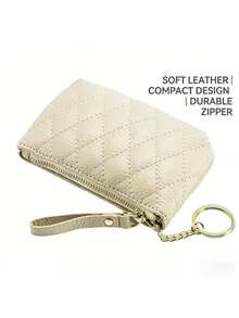 Compact Rhombus Coin Purse, Women's Ultra-Light Zipper Coin Pouch - Multicolor - View 6