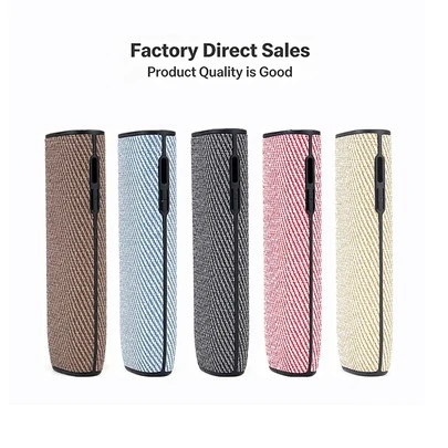 2026 New PU Leather Mitation Fabric Pattern Case For IQOS ILUMA One Cover For NEW ILUMA I One Protection Cases Universal Decoration Accessories