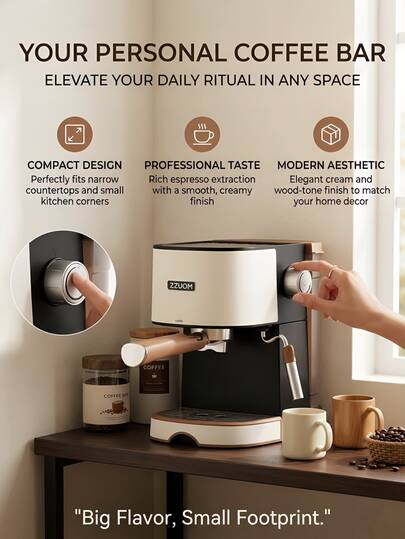 Automatic Coffee Machine 20bar Pump Steam Milk Froth Machine For Latte Macchiato Cappuccino And Espresso Drinks