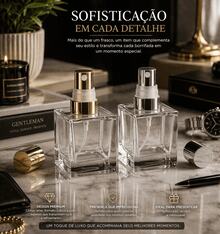 Luxury 50ml Cube Perfume Bottle Set With Gold And Silver Spray Valve - Glass Perfume Bottles - 銀色 - 查看 7
