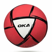OKA Gripp 4 Hybrid Textured Handball Number 1, 2 And 3 For Training And Competition With Maximum Control And Resistance - Red - View 2