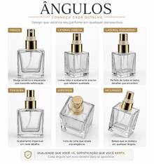 Luxury 50ml Cube Perfume Bottle Set With Gold And Silver Spray Valve - Glass Perfume Bottles - 銀色 - 查看 6