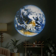3/6/10件組 LED星空銀河投影燈，含行星、月亮、地球、木星、仙女座，360°可旋轉，桌面裝飾燈，適用於臥室天花板、拍照背景、情人節、求婚、婚禮、露營、萬聖節、聖誕裝飾 - ABS材質，無需電池，插電即用 - USB/行星款 - 查看 5