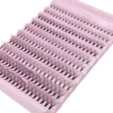 200片预制扇形睫毛嫁接片，10D/20D粗细，0.07mm D/C卷度，8-15mm睫毛，中杆预制扇形浓密卷翘睫毛嫁接片 - C - 查看 11