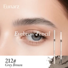 Eunarz Longwear Multi-Function Eyebrow Pencil & Spoolie DuoWaterproof Smudge-Proof Formula For Light To Dark Brown Hair - Effortless Natural Brow Look - Smooth Texture & Buildable Coverage - Beginner-Friendly Cosmetic Essential Perfect For Spring/Summer, Y2K Fashion, And Everyday Beauty - 212# GREY BROWN - View 6