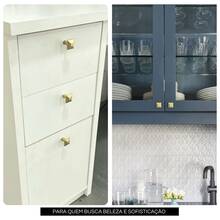 Kit Of 2 Small Pyramid Handles 25mm For Drawers And Cabinets, Made Of Zamac Metal, High Quality - Matte Gold - View 2