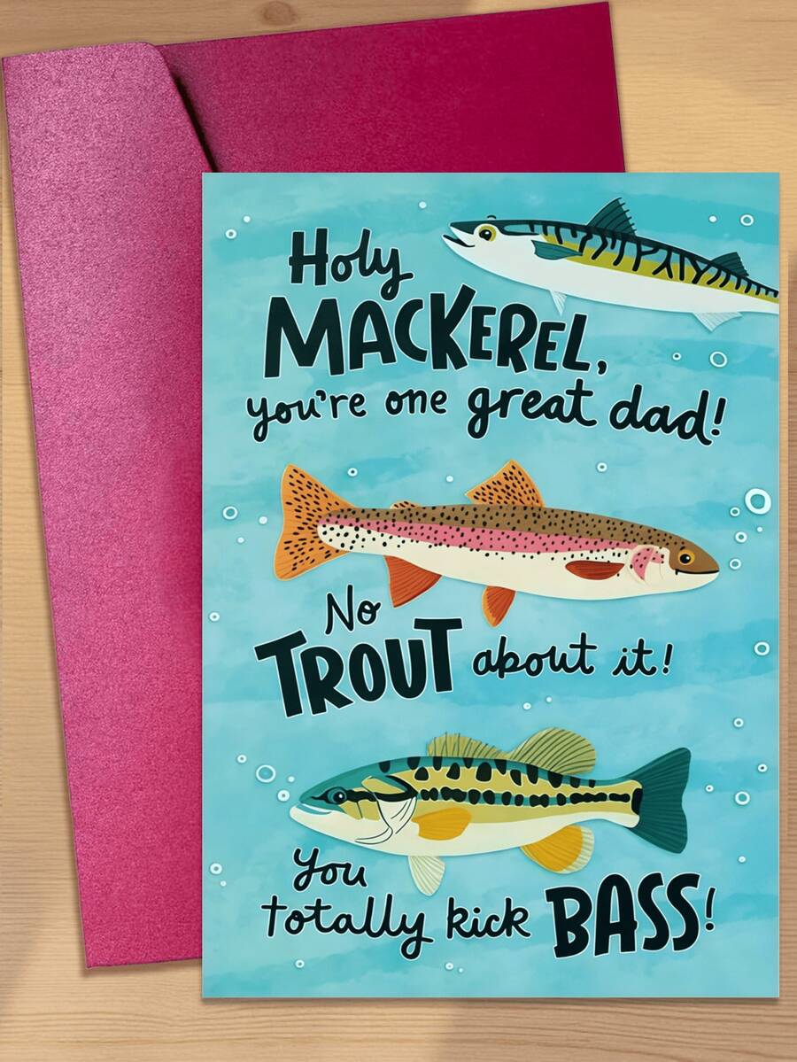 Funny Cartoon Birthday Card For Dad, Humorous Greeting, Father's Day Or Family Celebration Card, Humorous Card, Father's Day Gift, Birthday Gift, Card For Dad And Stepfather - A - View 1